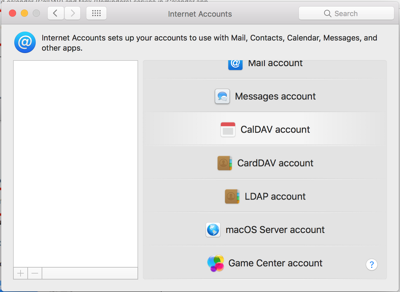 apple mac server caldav advanced